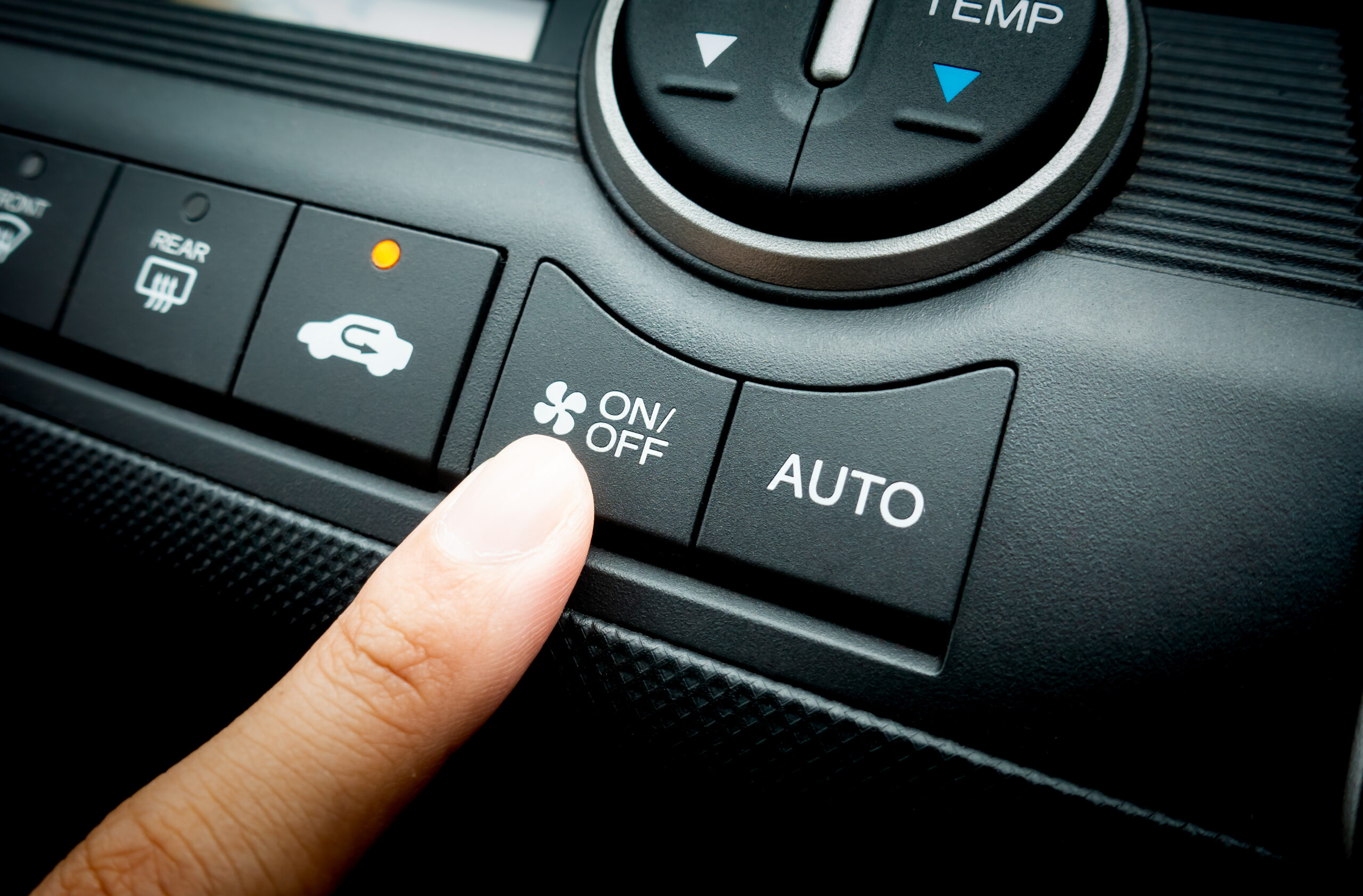Pressing the on off ac power button
